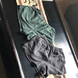 Aerie 2 pair soft cotton pocket shorts small